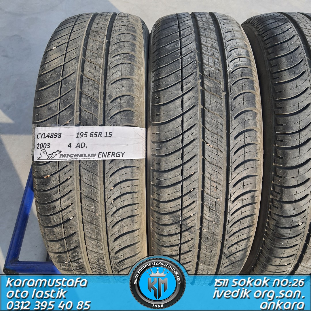 195 65 R 15 MICHELIN ENERGY 91T * 2003 * 4 ADET * CYL4898