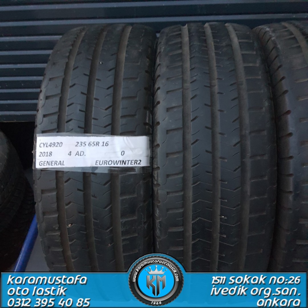235 65 R 16 GENERAL EUROVAN 113R * 2018 * 4 ADET * CYL4920
