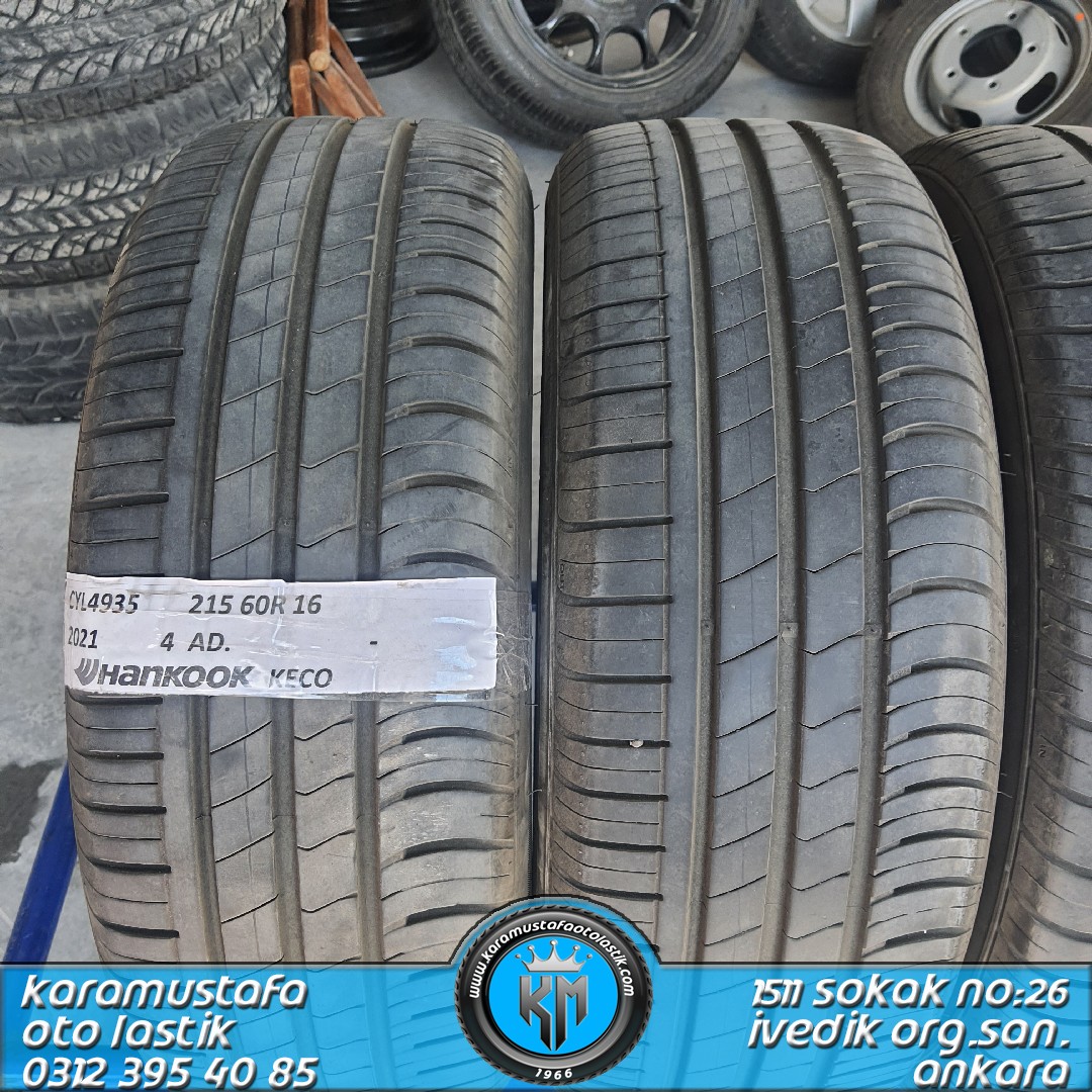 215 60 R 16 HANKOOK 95V * 2021 * 4 ADET * CYL4935