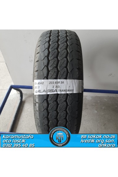 215 65 R 16 LASSA TARNSWAY 109R * 2017 * 1 ADET * CYL4942 **