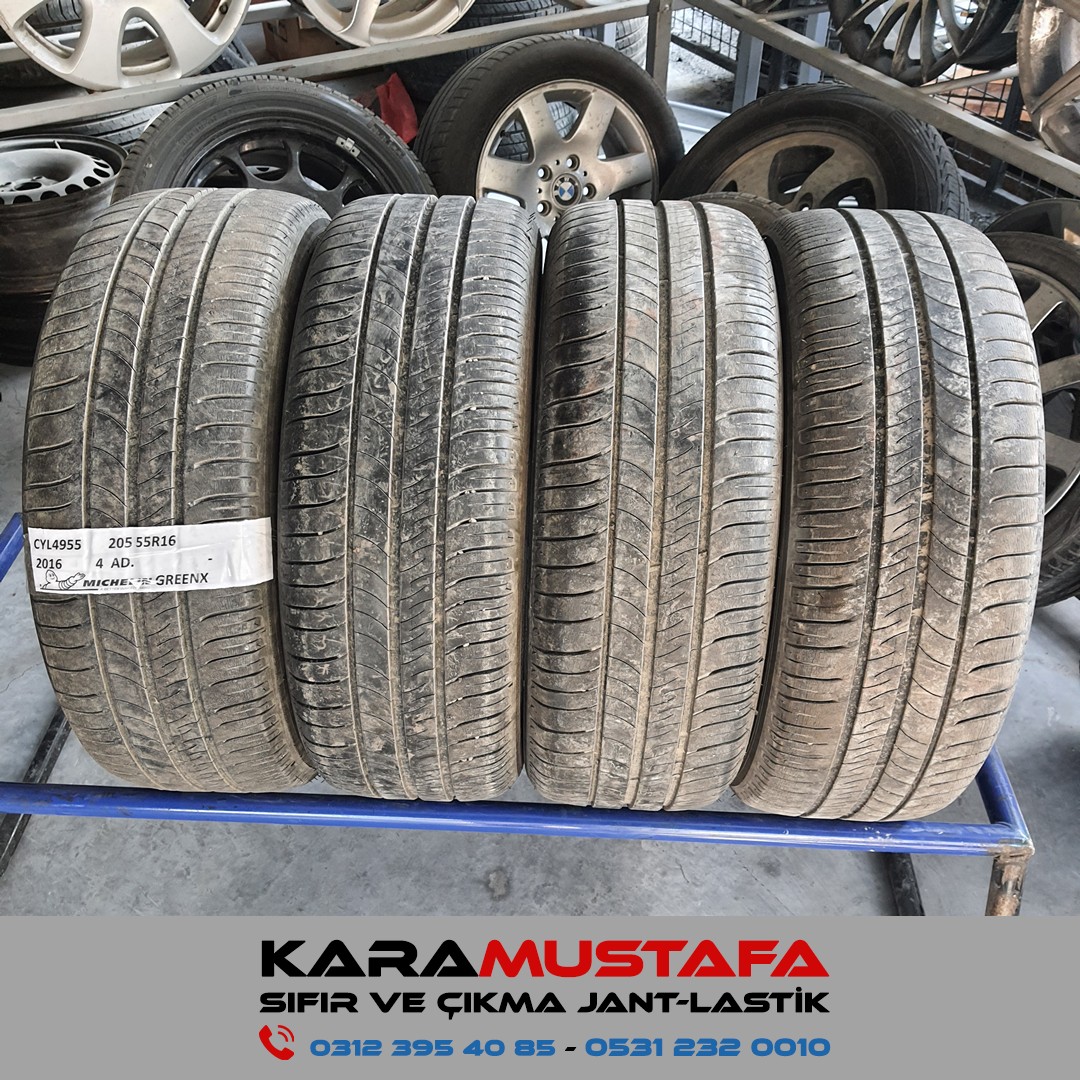 205 55 R 16 MICHELIN GREENX 91V * 2016 * 4 ADET * CYL4955