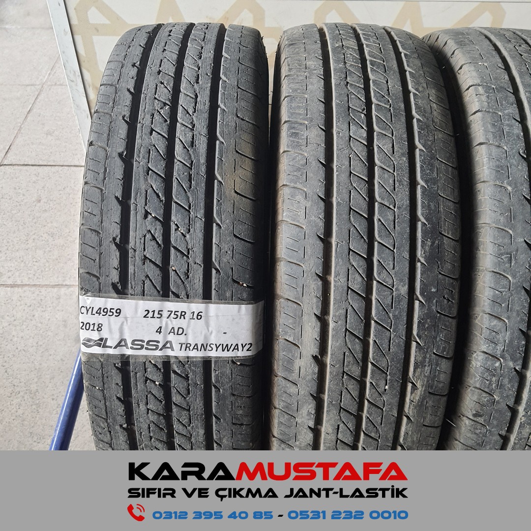 215 75 R 16 LASSA TRANSWAY2 116R * 2018 * 4 ADET * CYL4959
