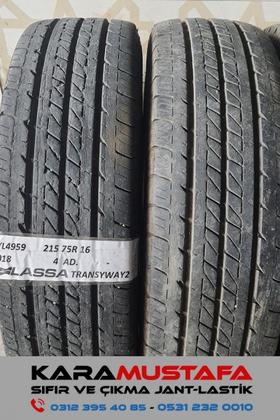 215 75 R 16 LASSA TRANSWAY2 116R * 2018 * 4 ADET * CYL4959 **