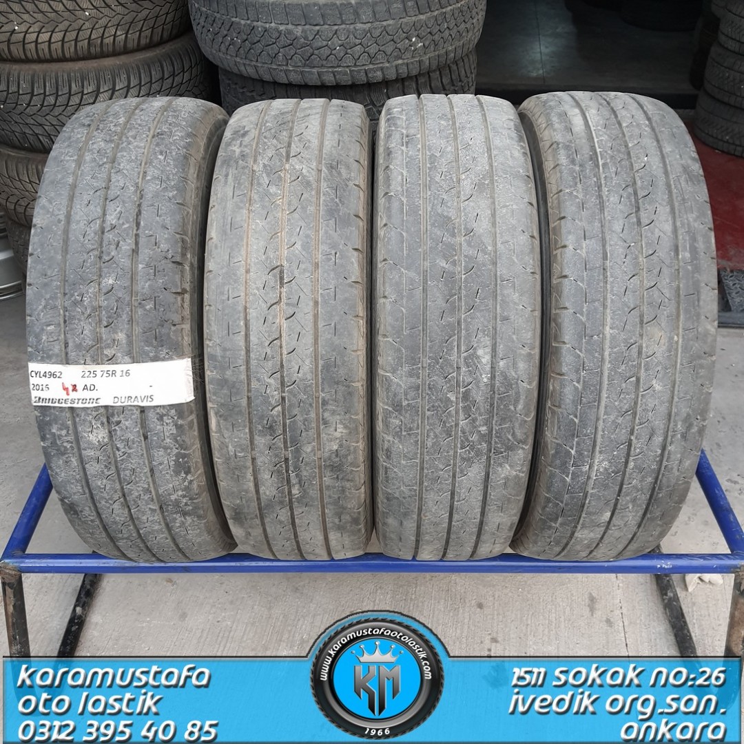 225 75 R 16 BRIDGESTONE DURAVIS 118R * 2016 * 4 ADET * CYL4962
