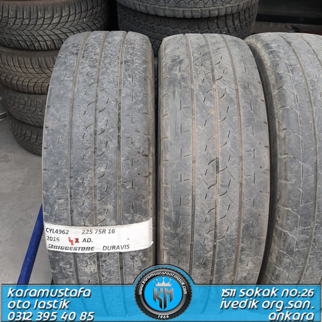 225 75 R 16 BRIDGESTONE DURAVIS 118R * 2016 * 4 ADET * CYL4962