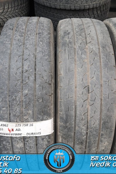 225 75 R 16 BRIDGESTONE DURAVIS 118R * 2016 * 4 ADET * CYL4962 **