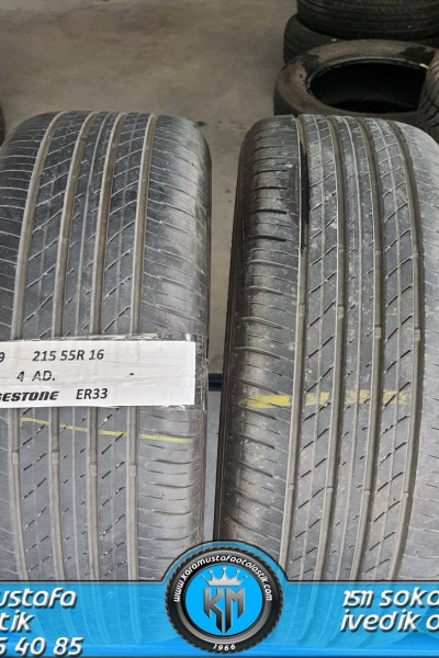 215 55 R 16 BRIDGESTONE ER33 93H * 2018 * 4 ADET * CYL4989 **