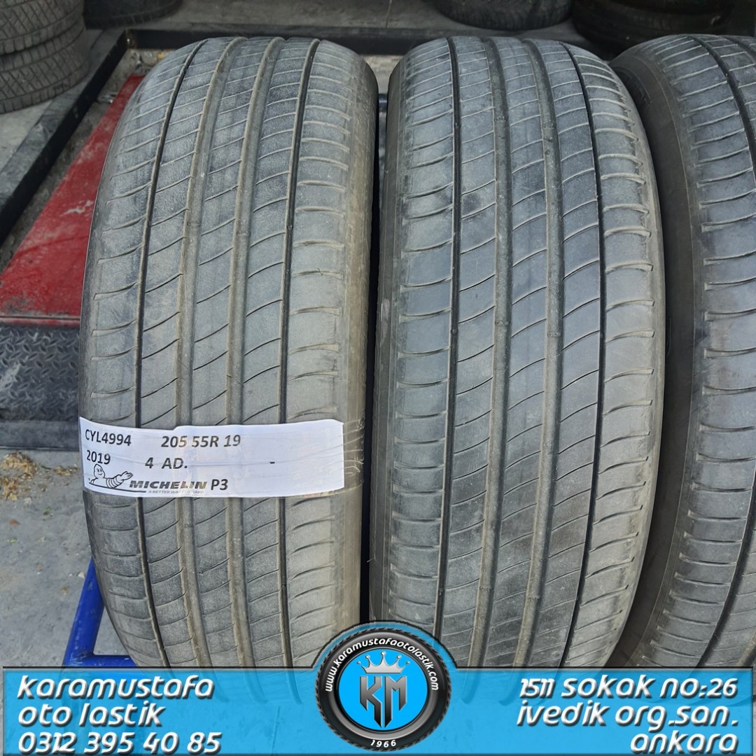 205 55 R 19 MICHELIN P3 97V * 2019 * 4 ADET * CYL4994