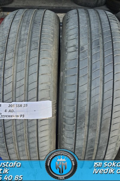 205 55 R 19 MICHELIN P3 97V * 2019 * 4 ADET * CYL4994 **