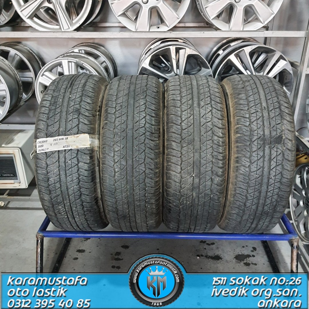 265 60 R 18 DUNLOP AT20 110H * 2020 * 2 ADET * CYL5002 **