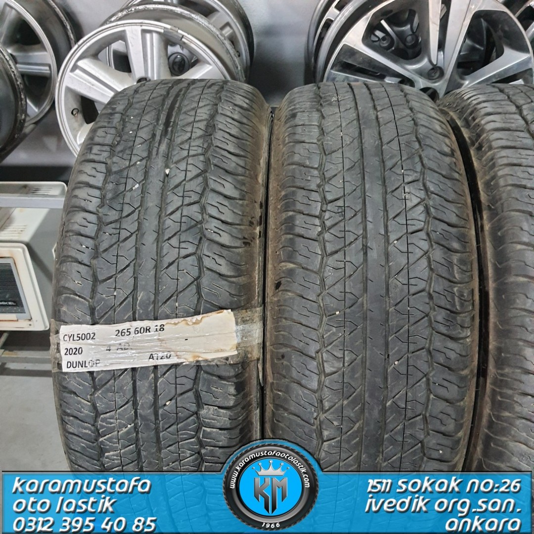 265 60 R 18 DUNLOP AT20 110H * 2020 * 2 ADET * CYL5002 **