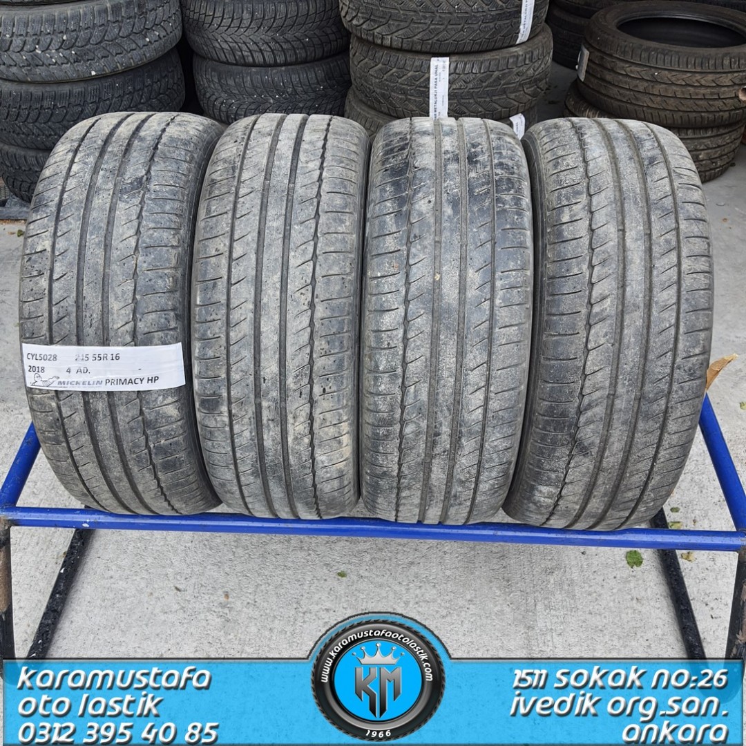 215 55 R 16 MICHELIN PRIMACY HP 93V * 2018 * 4 ADET * CYL5028