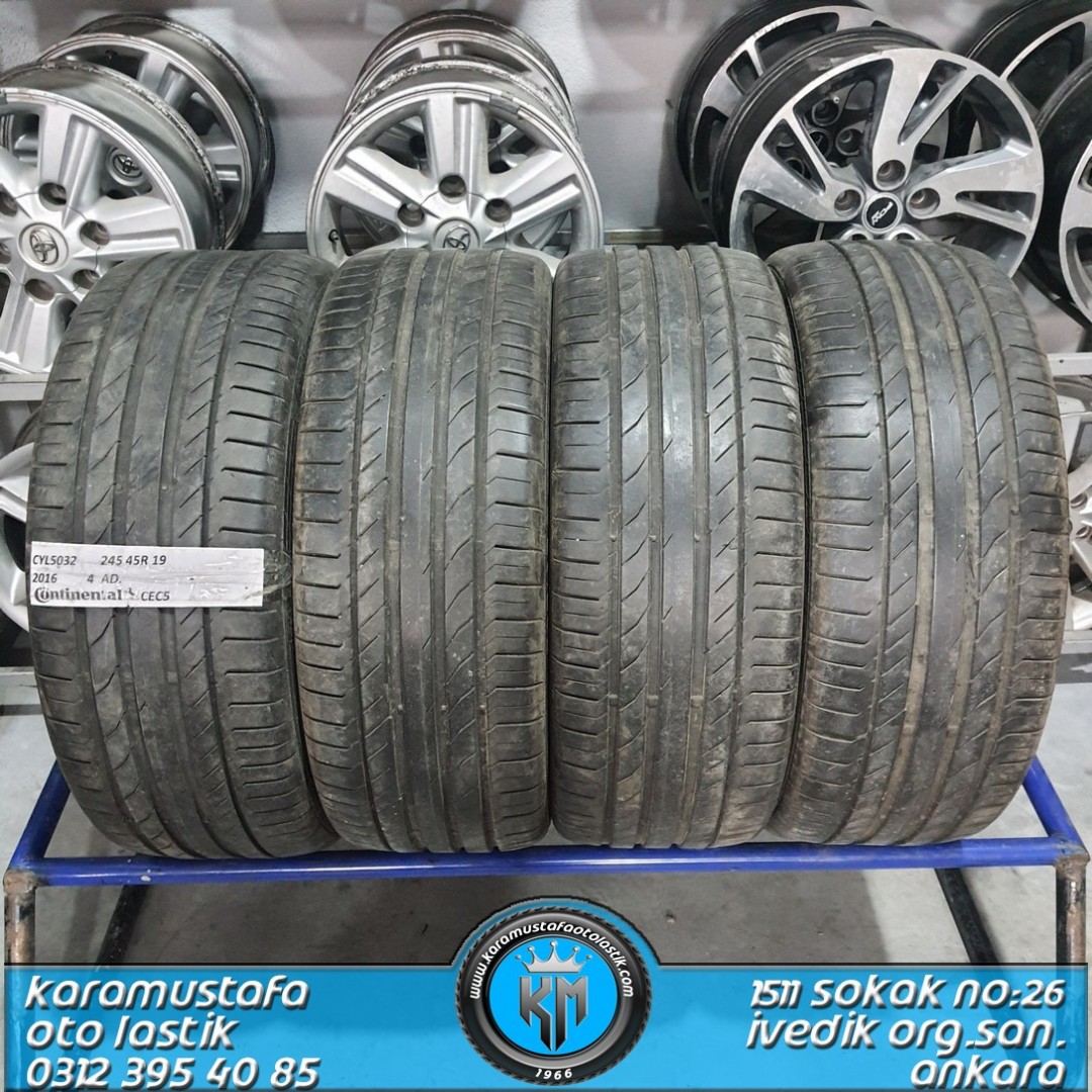 245 45 R 19 CONTINENTAL CEC5 98W * 2016 * 4 ADET * CYL5032