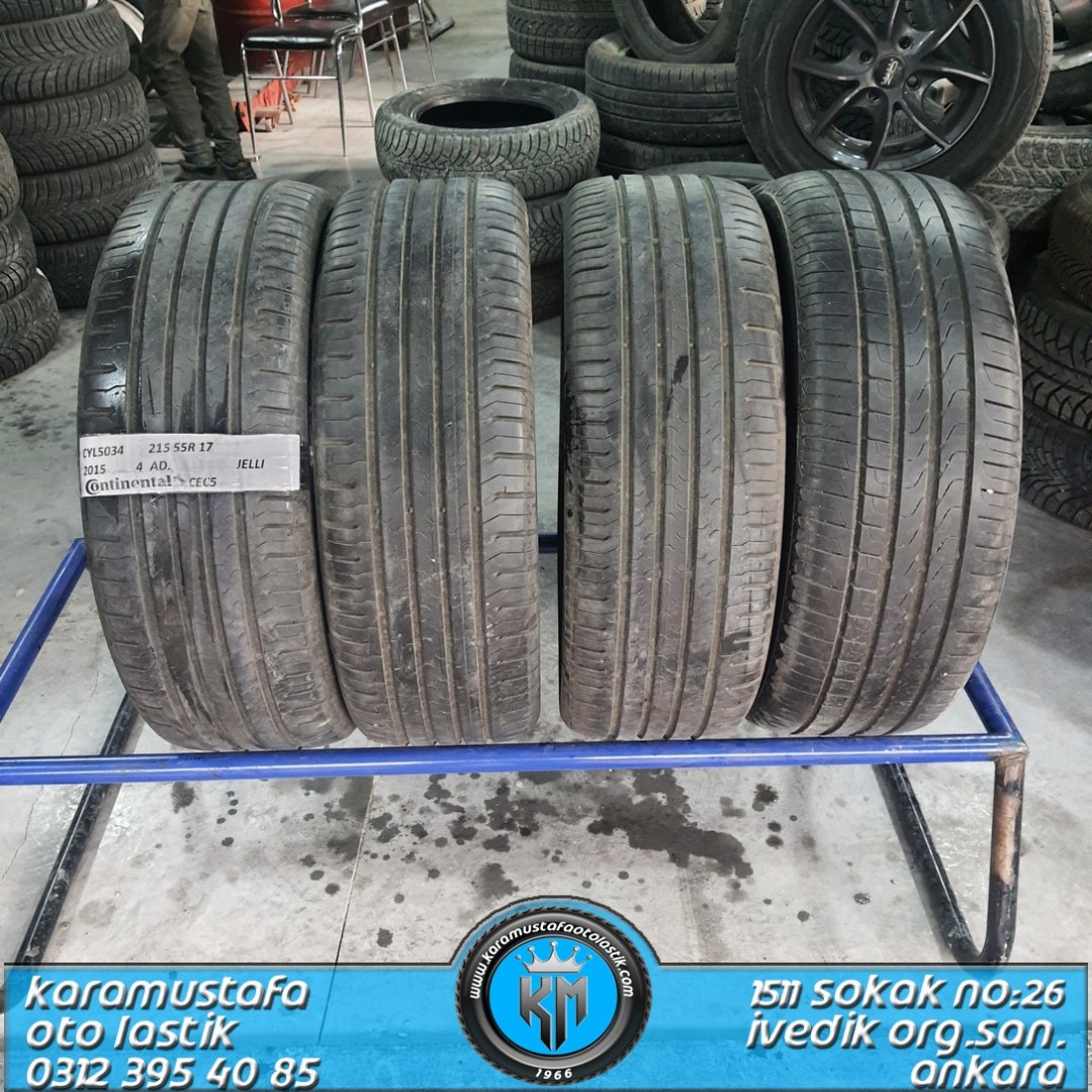 215 55 R 17 CONTINENTAL CEC5 JELLİ 94V * 2015 * 4 ADET * CYL5034