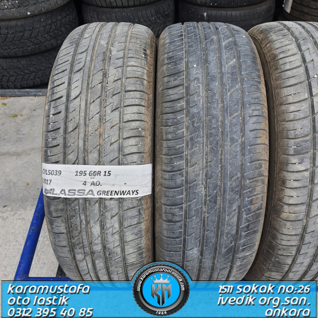 195 60 R 15 LASSA GREENWAYS 88H * 2017 * 4 ADET  * CYL5039