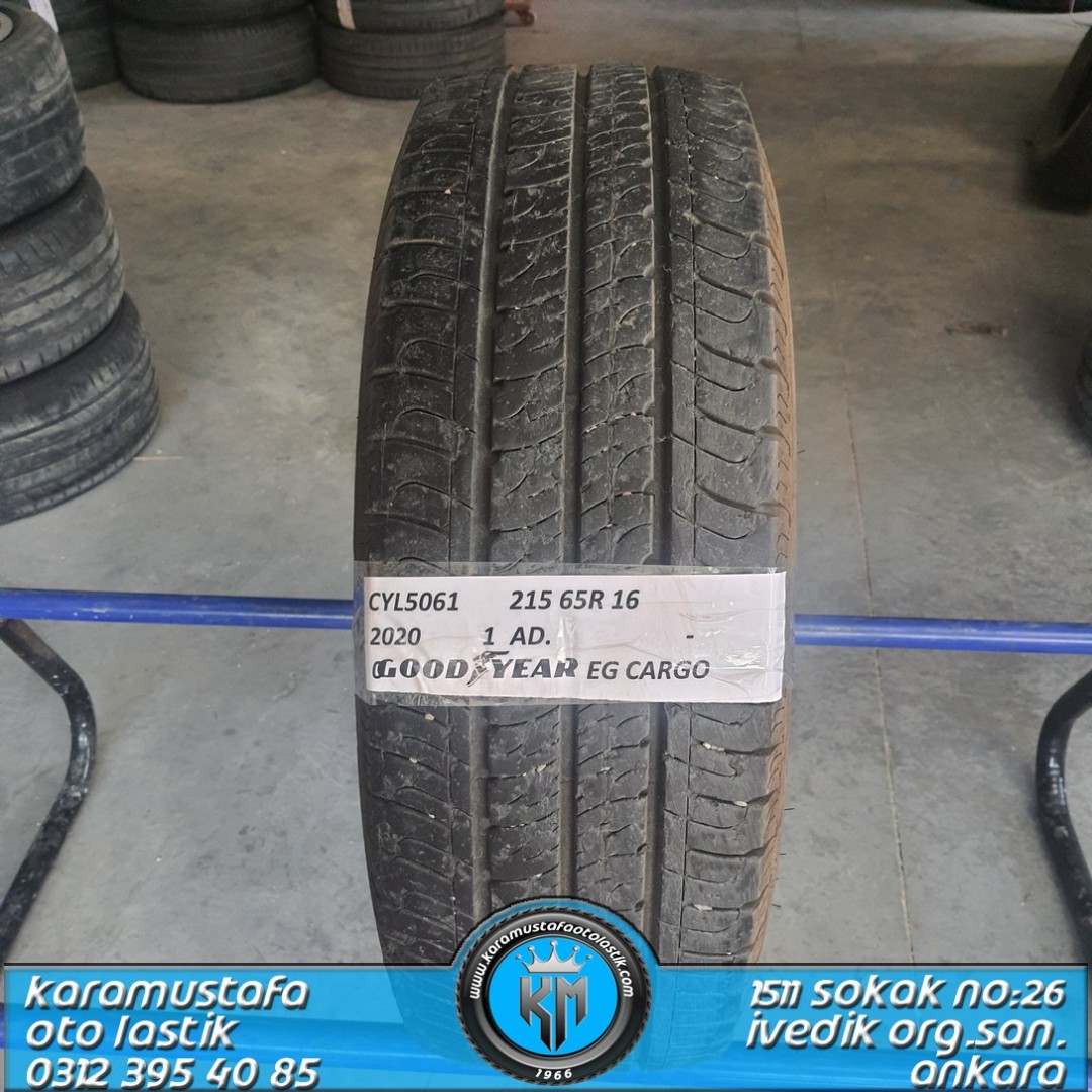 215 65 R 16 GOODYEAR EG CARGO 109T * 2020 * 1 ADET * CYL5061
