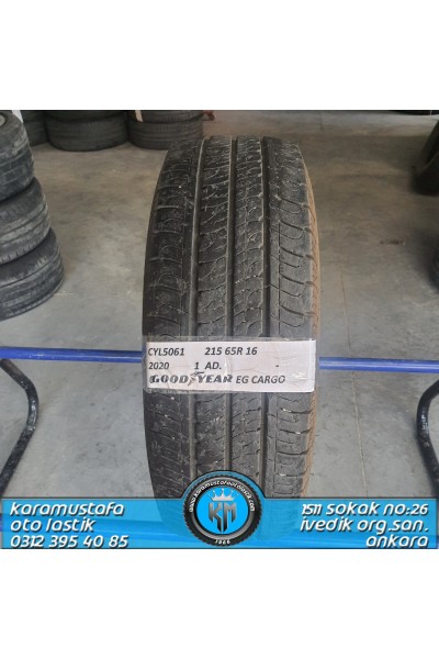 215 65 R 16 GOODYEAR EG CARGO 109T * 2020 * 1 ADET * CYL5061 **