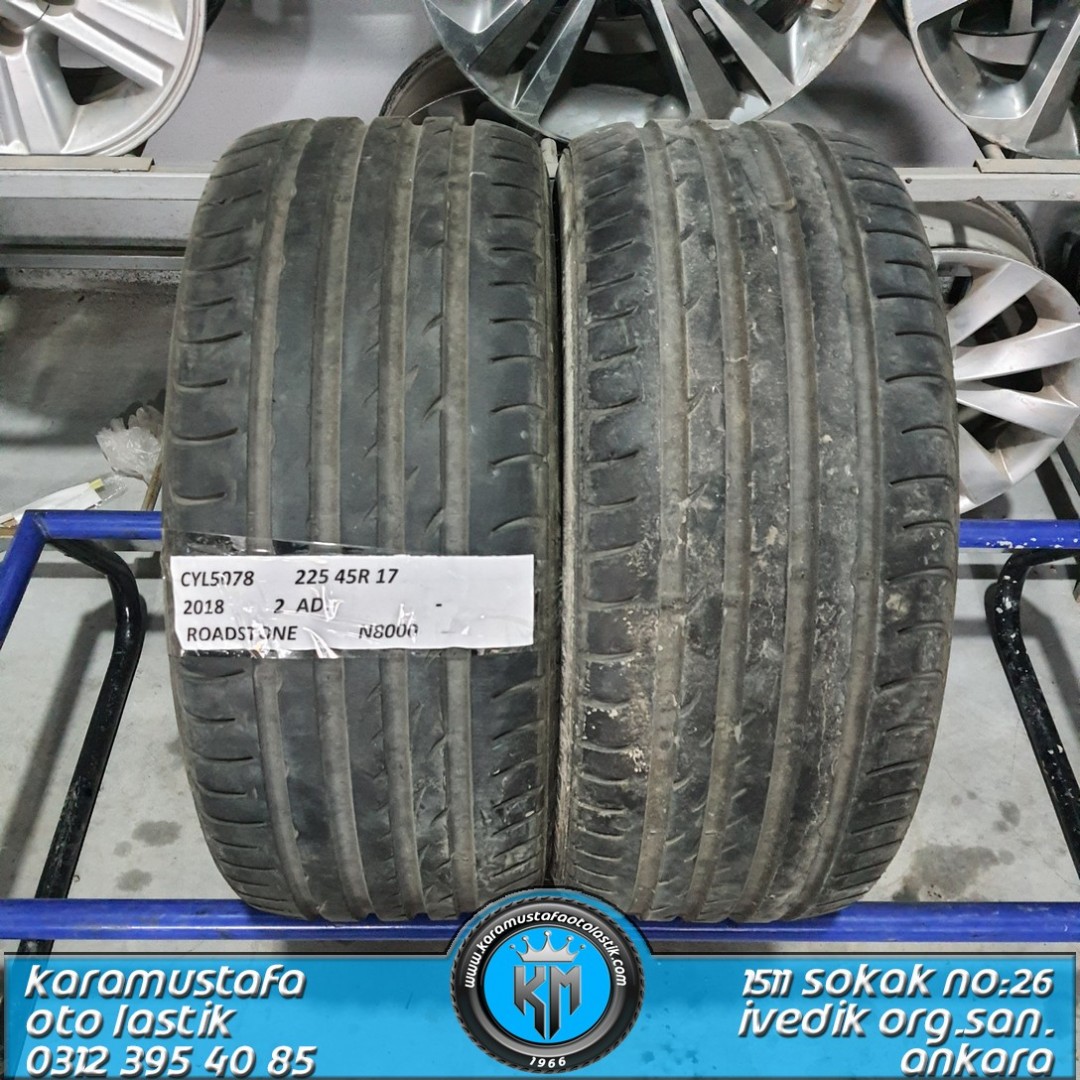 225 45 R 17 ROADSTONE N8000 94W * 2018 * 2 ADET * CYL5078