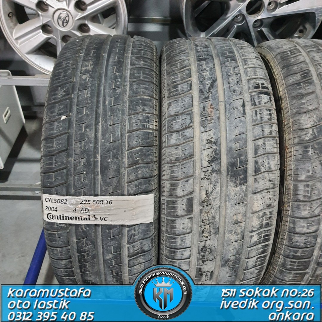 225 60 R 16 CONTINENTAL VC 102H * 2004 * 4 ADET * CYL5082