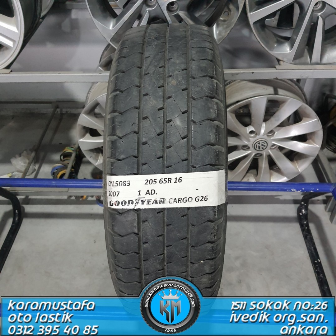 205 65 R 16 GOODYEAR CARGO G26 109T * 2007 * 1 ADET * CYL5083