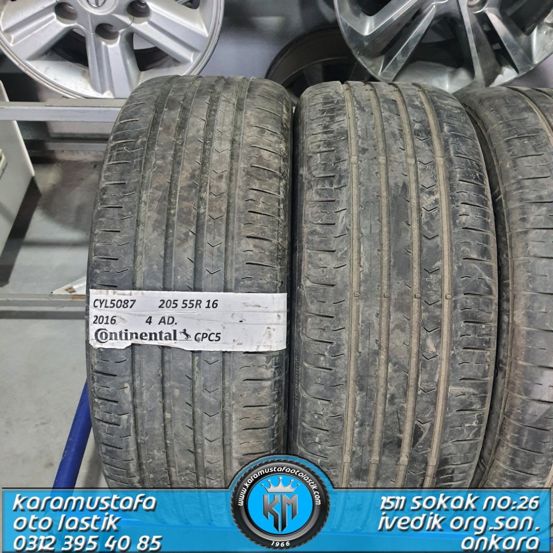 205 55 R 16 CONTINENTAL CPC5 91V * 2016 * 4 ADET * CYL5087