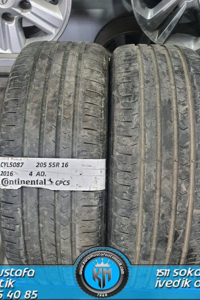 205 55 R 16 CONTINENTAL CPC5 91V * 2016 * 4 ADET * CYL5087 **