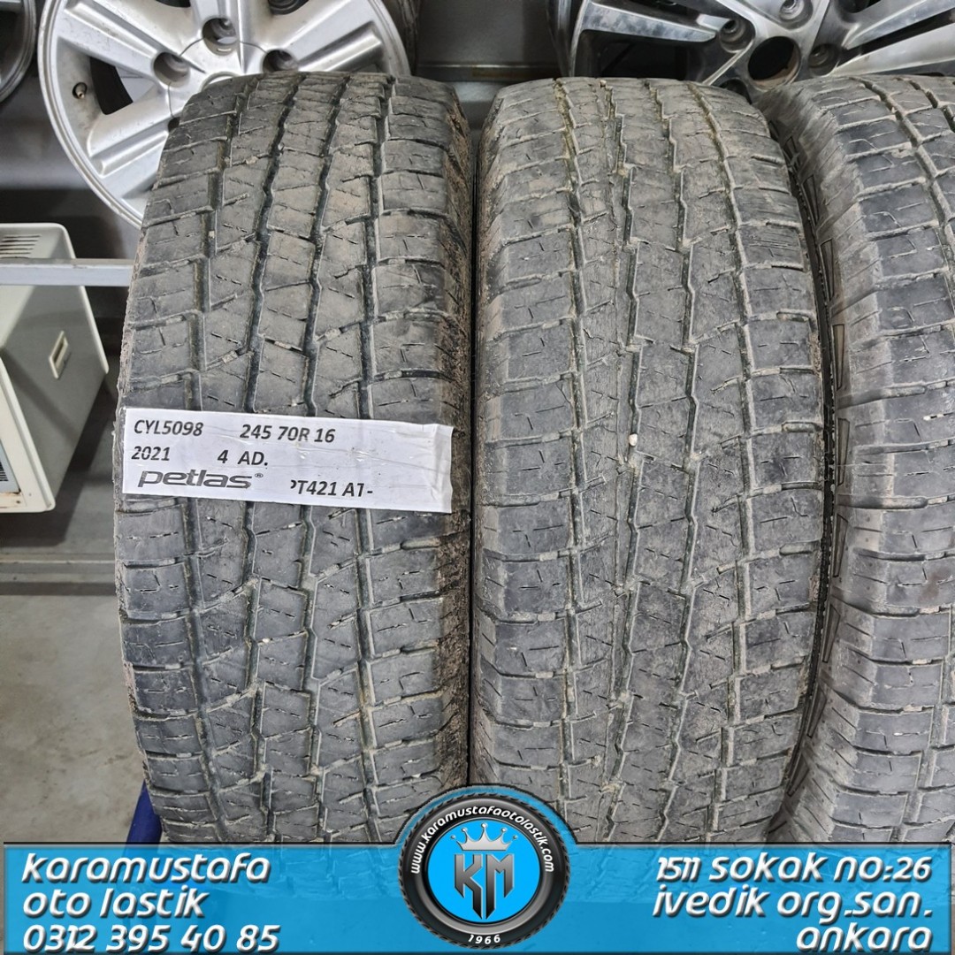 245 70 R 16 PETLAS PT741 AT 111T * 2021 * 4 ADET * CYL5098