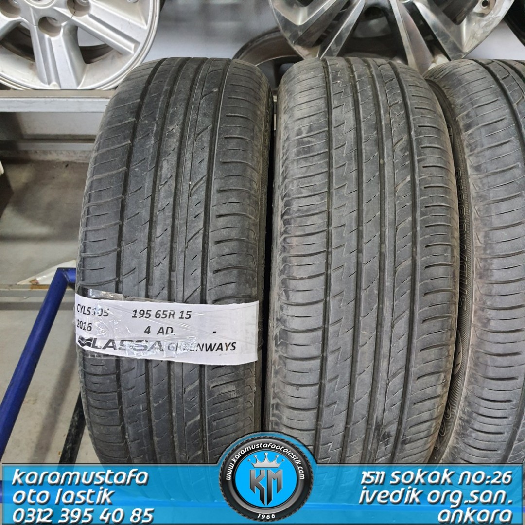 195 65 R 15 LASSA GREENWAYS 91H * 2016 * 4 ADET * CYL5105