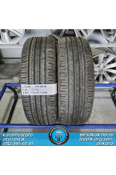 195 55 R 16 CONTINENTAL CEC5 87H * 2018 * 2 ADET * CYL5109 **