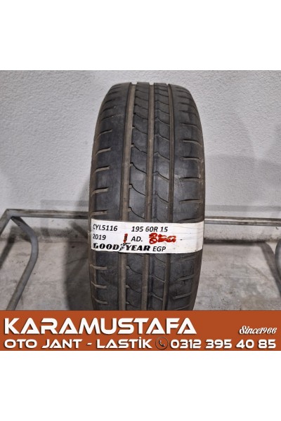 195 60 R 16 GOODYEAR EGP 89H * 2019 * 1 ADET * CYL5116