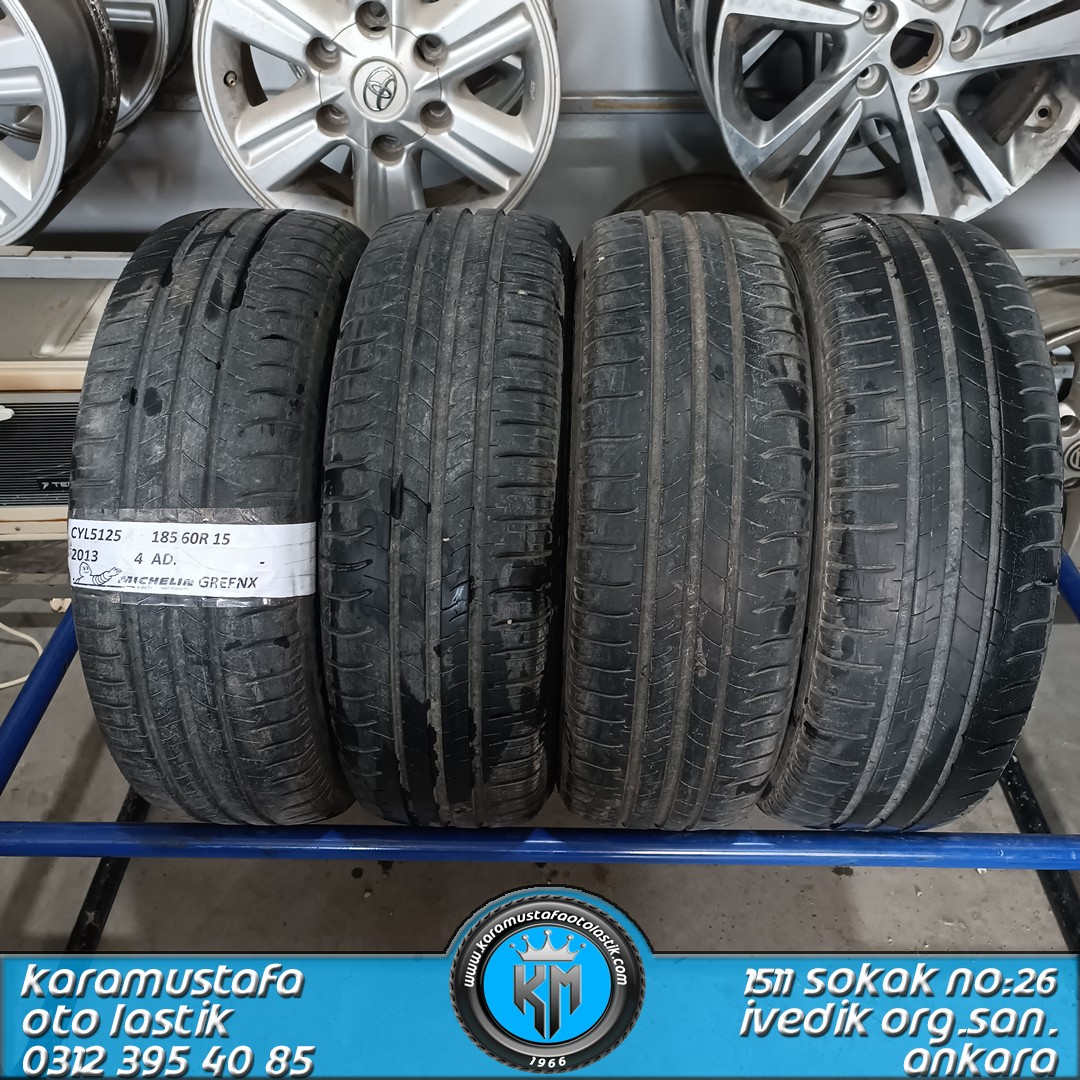185 60 R 15 MICHELIN GRENX 84H * 2013 * 4 ADET * CYL5125