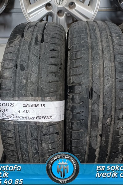 185 60 R 15 MICHELIN GRENX 84H * 2013 * 4 ADET * CYL5125 **