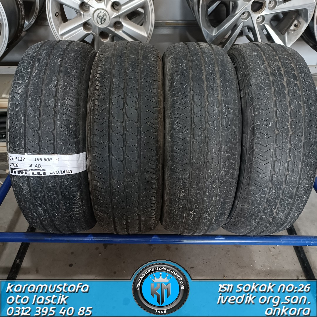195 60 R 16 PIRELLI CHORONA 99T * 2016 * 4 ADET * CYL5127