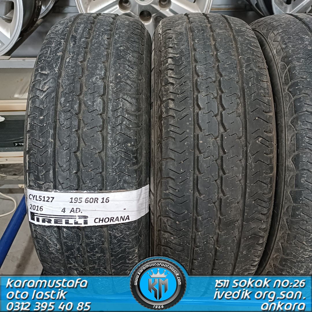 195 60 R 16 PIRELLI CHORONA 99T * 2016 * 4 ADET * CYL5127