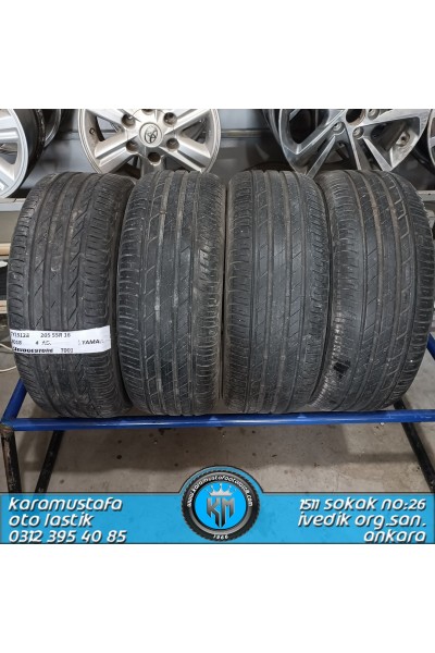 205 55 R 16 BRIDGESTONE T001 91V * 2018 * 4 ADET * CYL5128