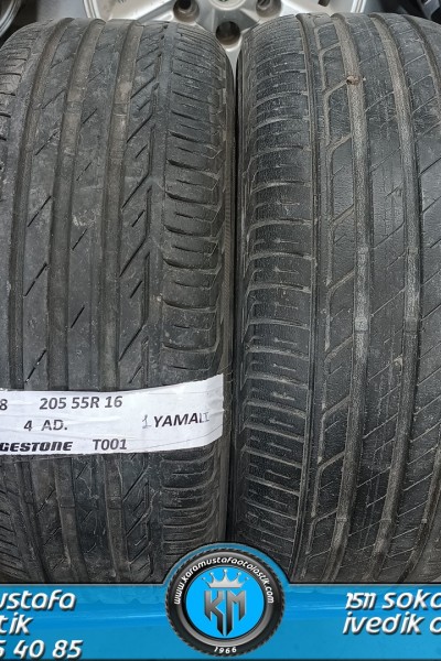 205 55 R 16 BRIDGESTONE T001 91V * 2018 * 4 ADET * CYL5128