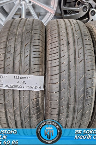 195 60 R 15 LASSA GREENWAYS 88H * 2021 * 3 ADET * CYL5167