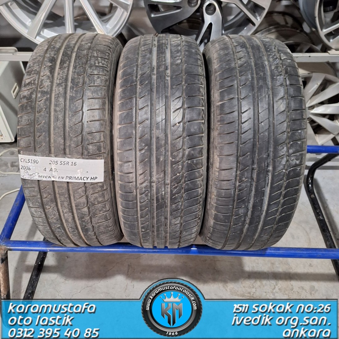 205 55 R 16 MICHELIN PRIMACY HP 91V * 2008 * 4 ADET * CYL5190