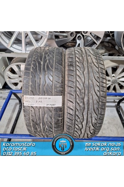 205 55 R 16 DUNLOP SPSPORT 91V * 2008 * 2 ADET * CYL5192 **