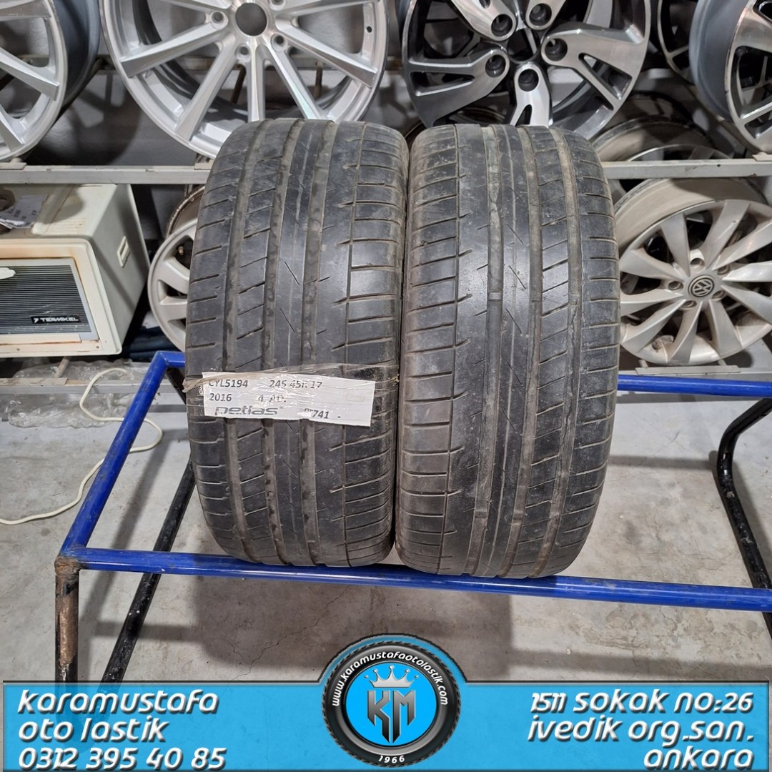 245 45 R 17 PETLAS PT741 99W * 2016 * 2 ADET * CYL5194