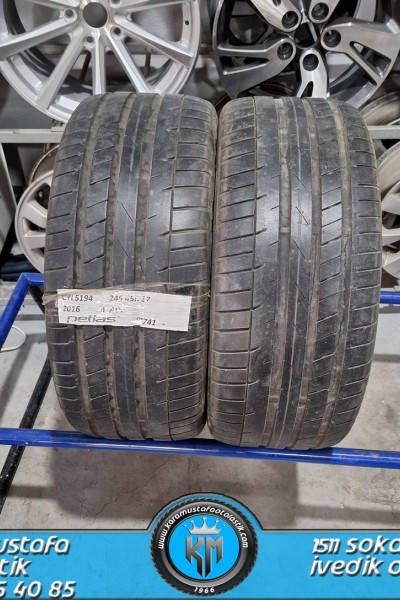 245 45 R 17 PETLAS PT741 99W * 2016 * 2 ADET * CYL5194 **