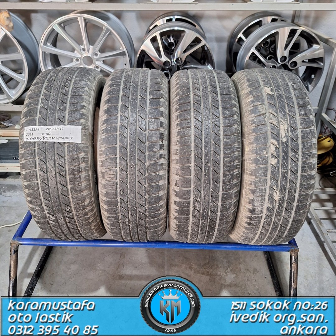 245 65 R 17 GOODYEAR WRANGLER 107H * 2011 * 4 ADET * CYL5198