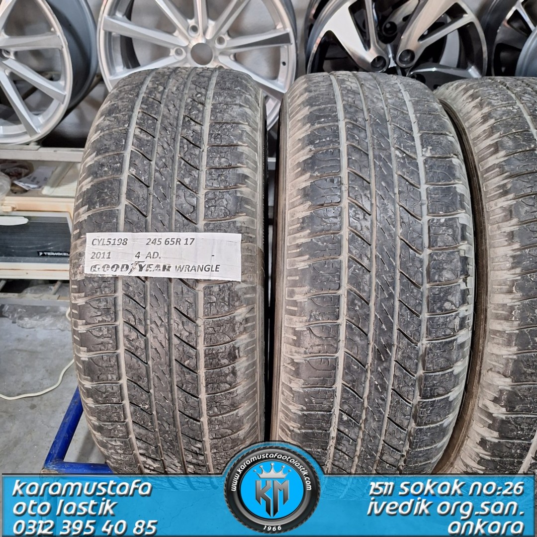 245 65 R 17 GOODYEAR WRANGLER 107H * 2011 * 4 ADET * CYL5198