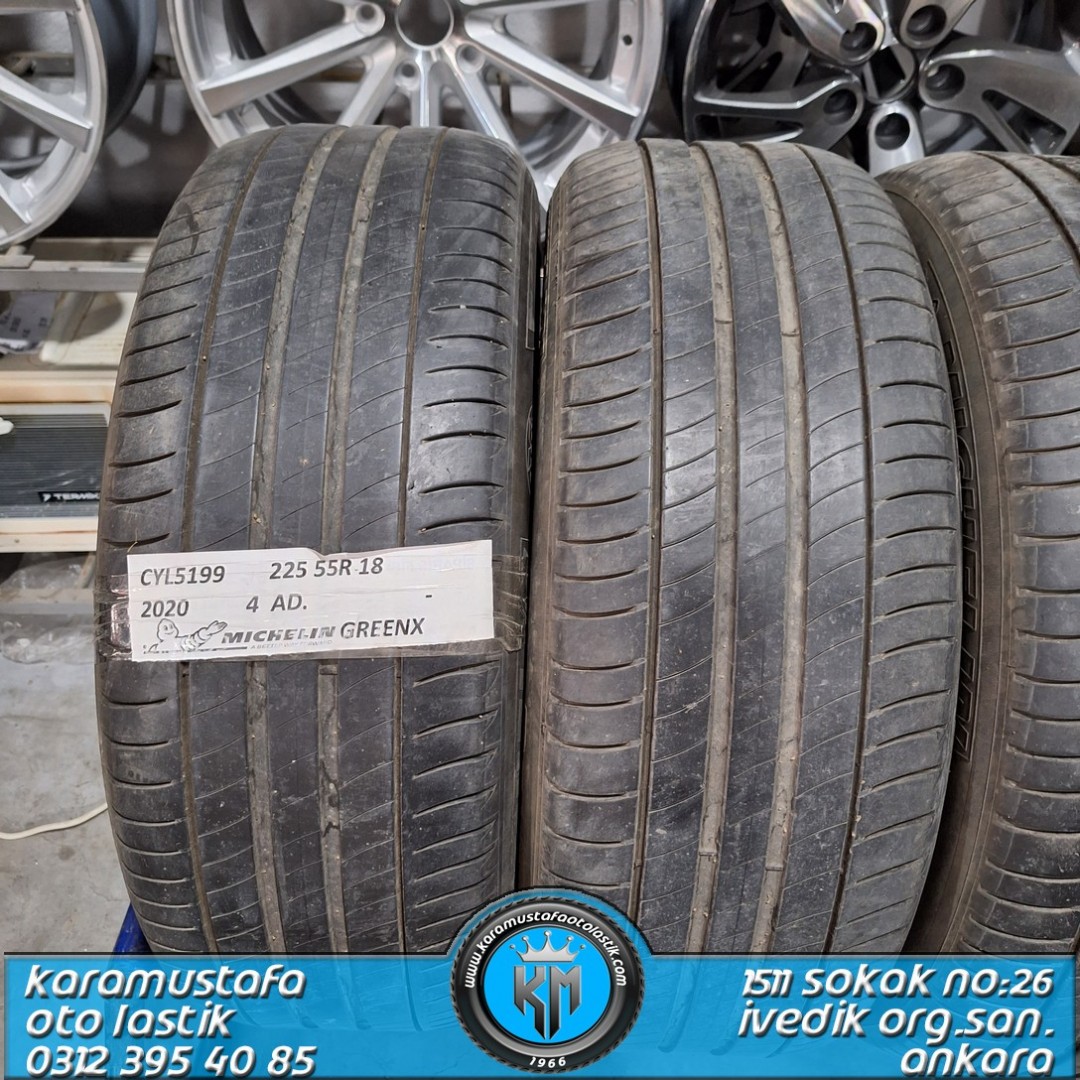 225 55 R 18 MICHELIN GREENX 98V * 2020 * 4 ADET * CYL5199
