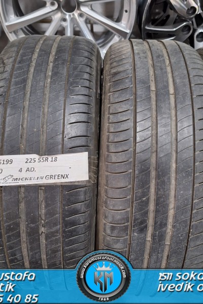 225 55 R 18 MICHELIN GREENX 98V * 2020 * 4 ADET * CYL5199 **
