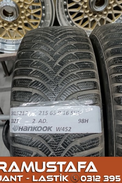 215 65 R 16 HANKOOK W452 98H * 2021 * 2 ADET * CKL5213