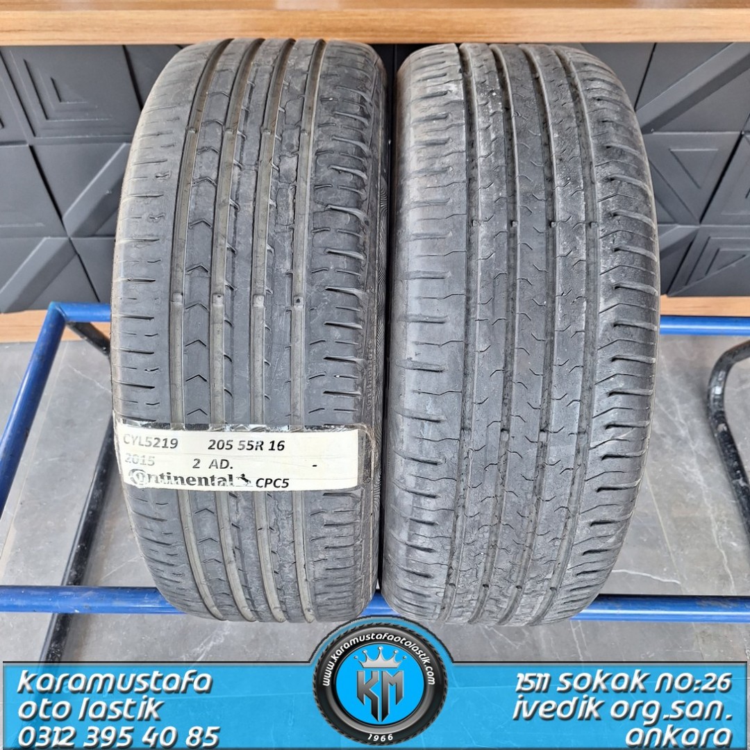 205 55 R 16 CONTINENTAL CPC5 91V * 2015 * 2 ADET * CYL5219