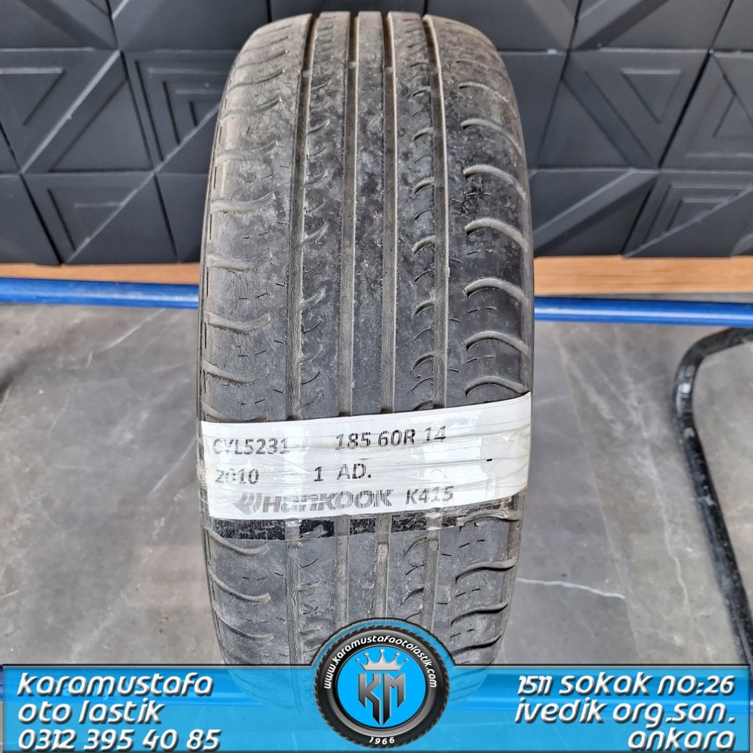 185 60 14 HANKOOK K415 82H  * 2010 * 1 ADET * CYL5231
