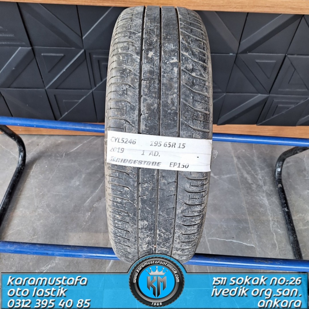 195 65 R 15 BRIDGESTONE EP150 91H * 2019 * 1 ADET * CYL5246