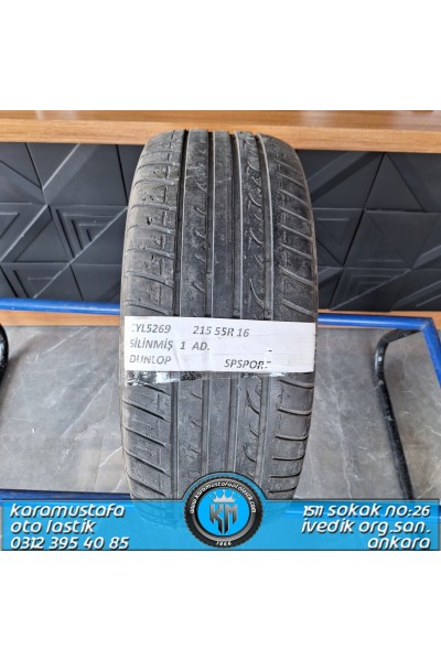 215 55 R 16 DUNLOP SPSPORT 97W * 1 ADET * CYL5269 **